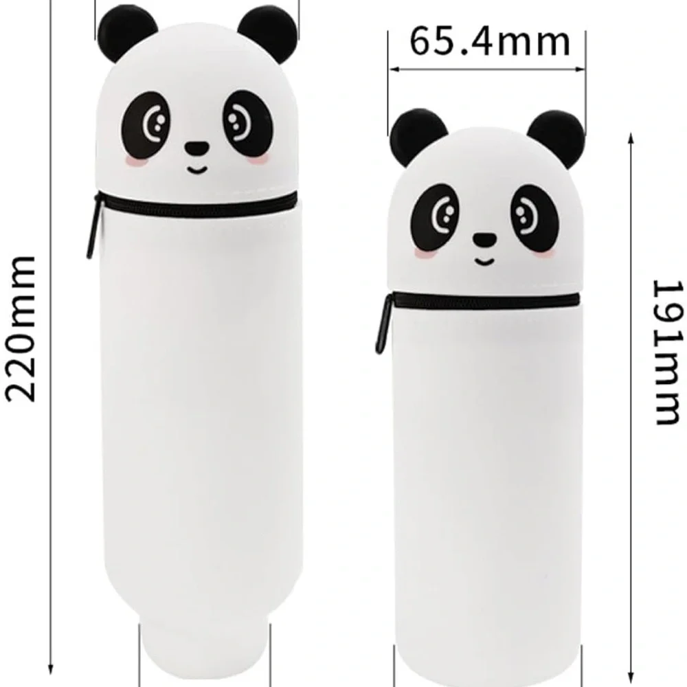 Panda Bear Silicone Pen Case Cute Cartoon Pen Holder